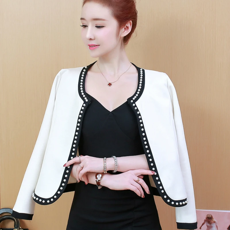 Coats And Jackets Women Long Sleeve Jacket Women Fashion Women\'s Jackets 2024 Beading Coat Women Jacket B886