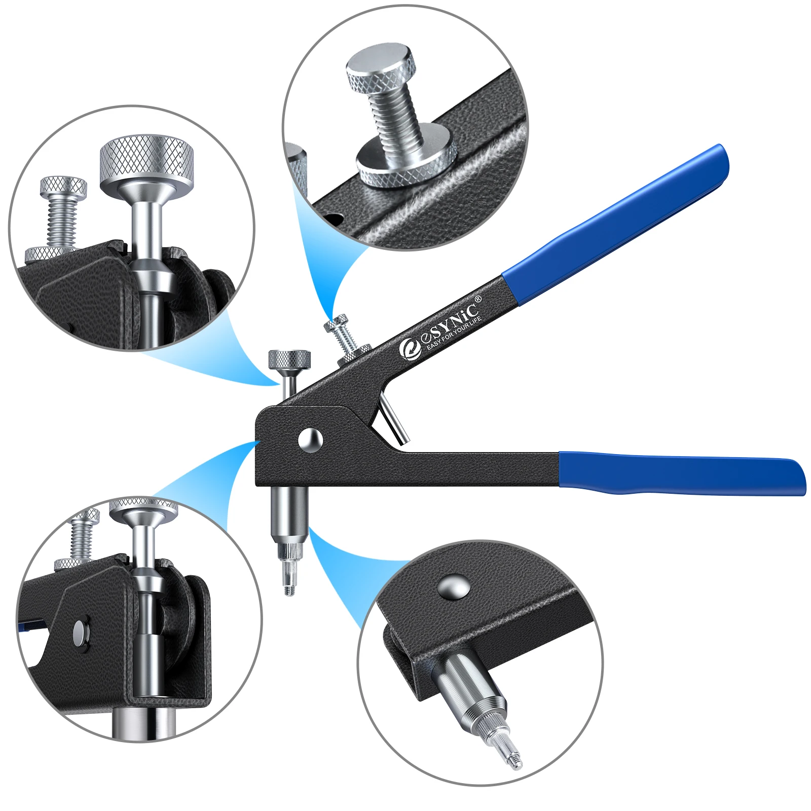 GARLLEN เกลียว Nut Rivet เครื่องมือ Riveter Riveting Kit สำหรับรถเฟอร์นิเจอร์ฟาร์ม-อุปกรณ์ซ่อมมือถือซ่อมเครื่องมือ