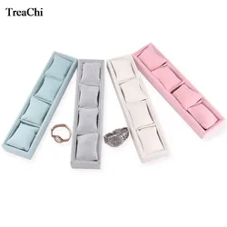 Jewelry Pillow Display Prop Watches Bracelet Showcase Watch Tray Bracelet Tray 4 Grids Jewelry Display Box Bracelet Display