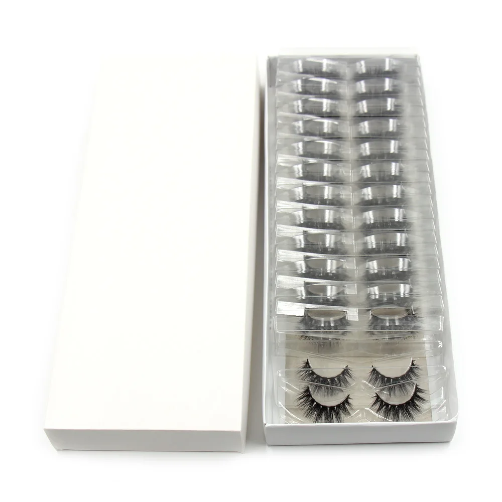 LEHUAMAO 30/60/100 Pairs Mink Lashes No Box 3D Mink Eyelashes Short Natural Mink False Eyelash in Bulk Cruelty-free Makeup Lashs