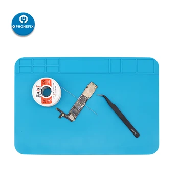 מזרנית עבודה לבידוד חום PHONEFIX, עמידה בחום, תחנת הידוק BGA, תיקון פד בידוד לטלפון PCB, מזרנית הידוק