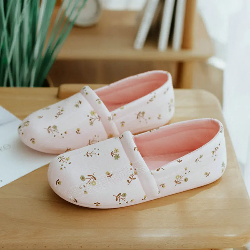 Summer Thin Bag Heel Small Fresh Breathable Home Soft Sole Indoor Spring Non Slip Cotton Women Slippers Wome Adult Famel Shoes