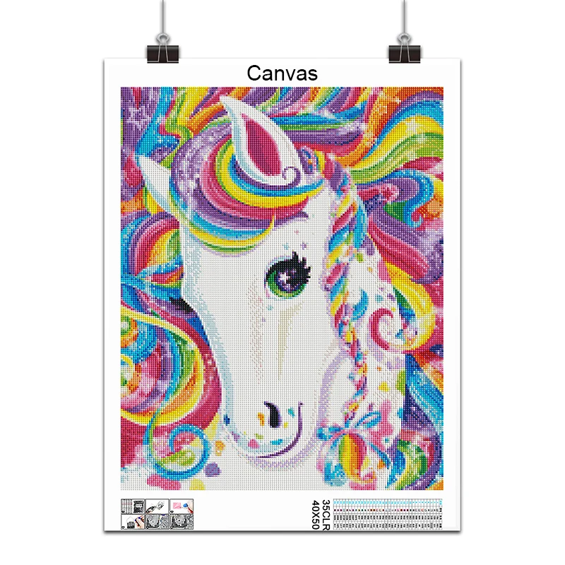 5D DIY Diamond Painting Kit Paint Cartoon animal Cat dog unicorn home decor art Full Square&Round embroidery mosaic Cross stitch