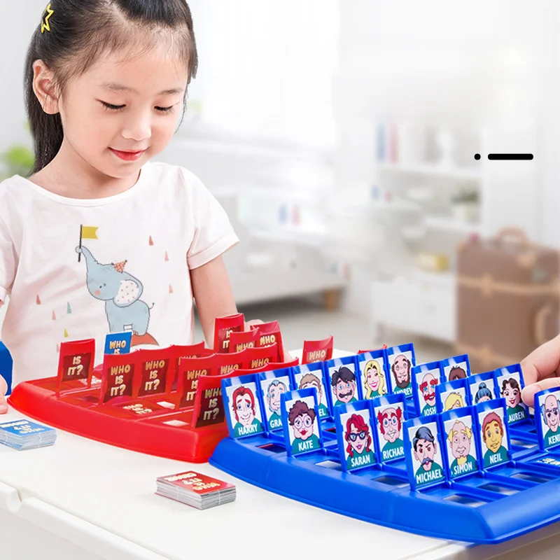 Guess Character Toy Children Puzzle Logical Reasoning Game Board Battle Game Parent-child Desktop Toy  Who Is It Game Toy