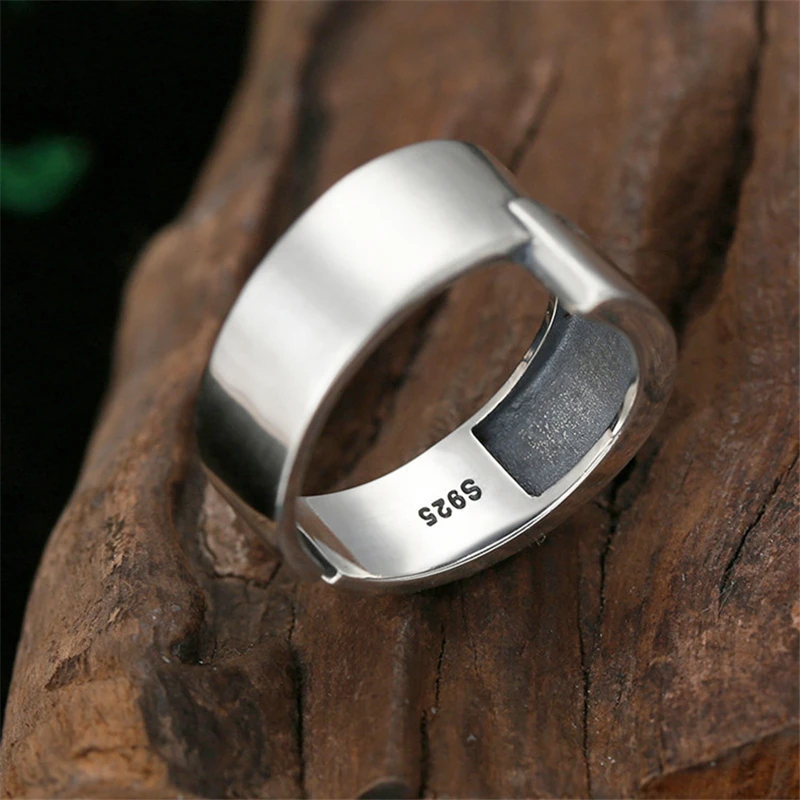 YIZIZAI Vintage Ring Soulmate Letter Silver Color Open Rings for Women Jewelry Gift fashion trendy ring