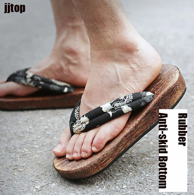 WIDDER SIZE Japanese anime cosplay Wooden Clogs Slippers Cosplay 