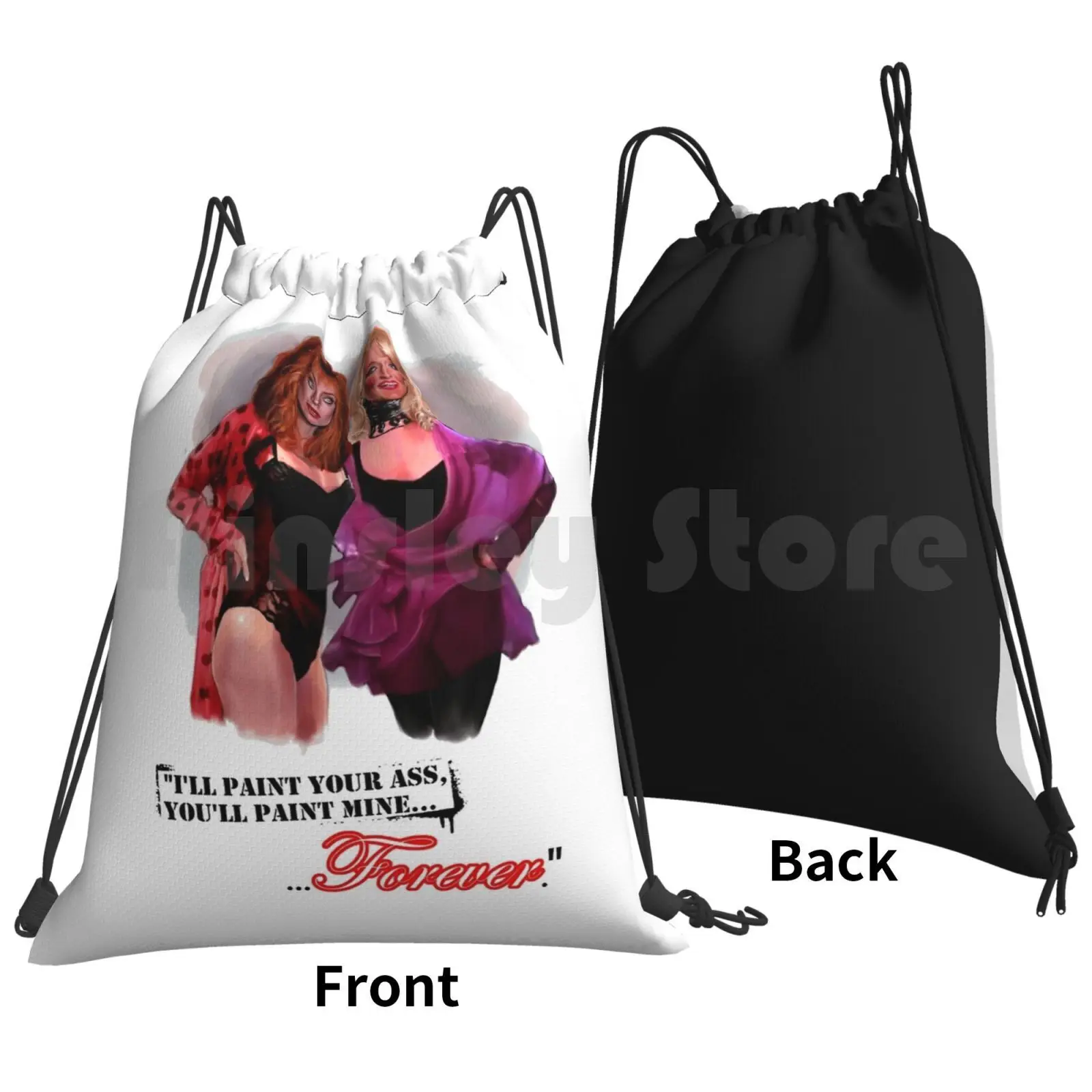 Death Becomes Her Backpack Drawstring Bags Gym Bag Waterproof Death Becomes Her Movie 90s Movies Funny Comedy Goldie Hawn