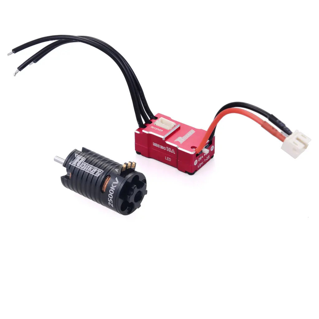 Rocket Mini1410 2500KV 3500KV 5500KV 7500KV 9500KV Borstelloze Motor 18A ESC voor Kyosho Mr03 Pro Atomic GLracing 1/28 1/32 RC Auto - afbeelding 1