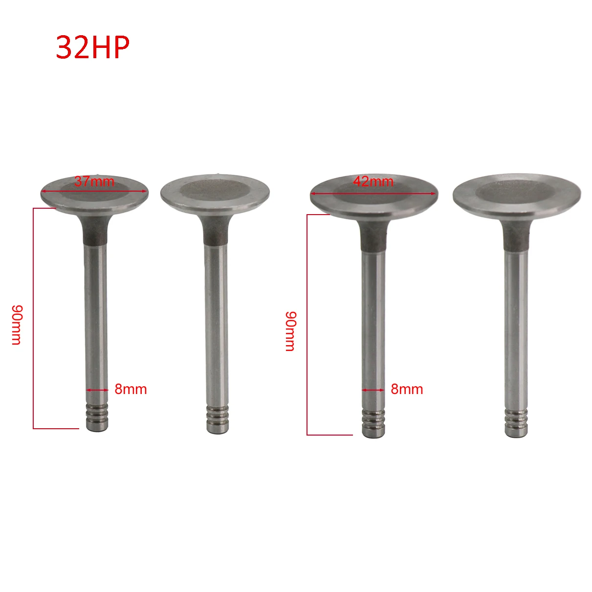 Alconstar- 4 Pcs/Set Motorcycle Intake Exhaust Valves For SV Flat head/Side valve Engine For BMW R1 R51 R72 Ural M1 M1M M72