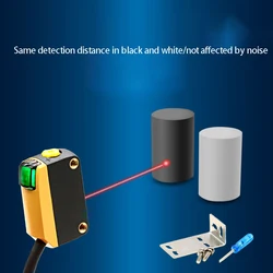 BGX-40N laser reflection photoelectric switch sensor waterproof 1mm small spot detection distance 20-300mm