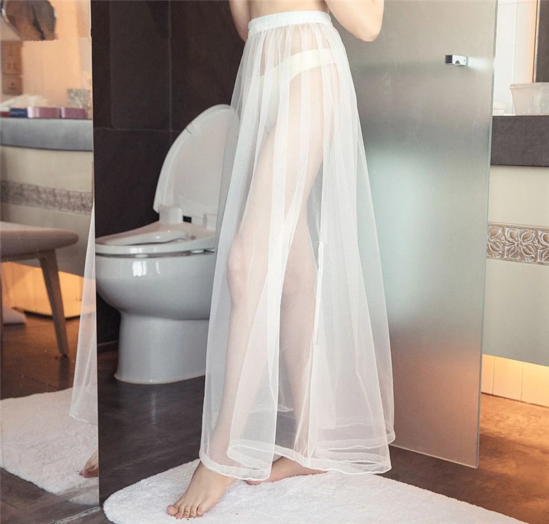 White S-XL Gathering Bridal Helper Buddy Wedding Dress Gown Slip Tulle Underskirt Petticoat Save You From Bathroom Toilet Water