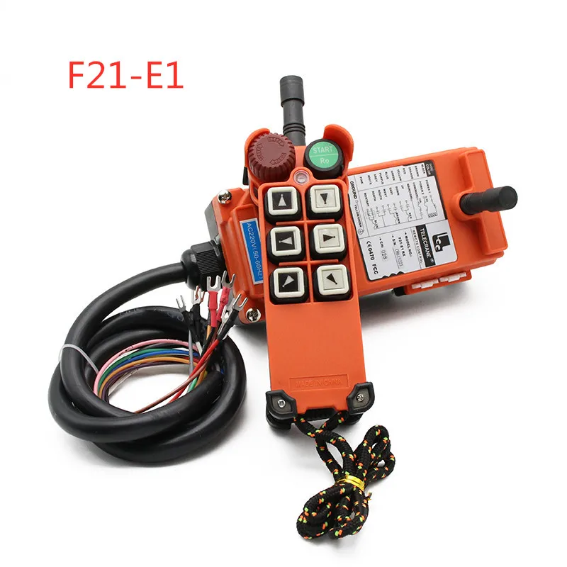 

220V 12V 24V 380V Industrial Remote Controller Switches Hoist Crane Control Lift Crane 1 Transmitter + 1 Receiver F21-E1 Arrow