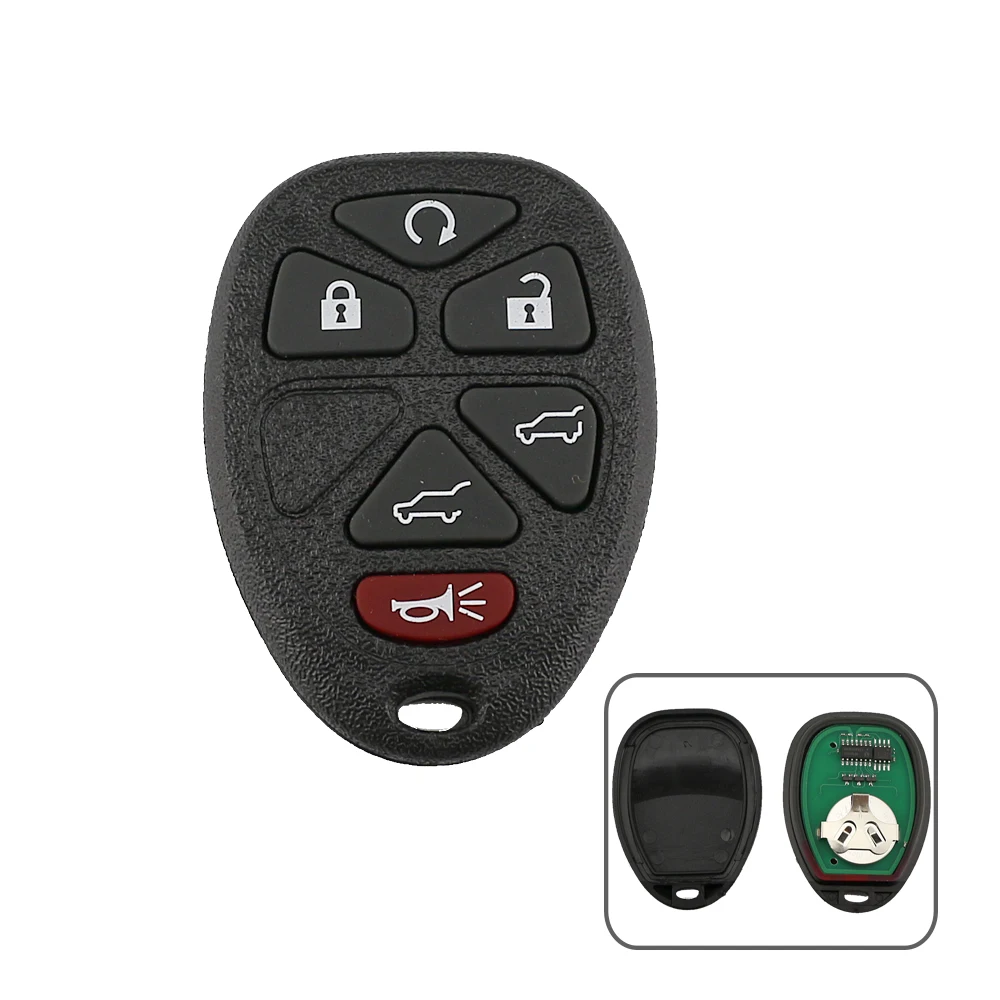 YIQIXIN 6 Button For Buick Cadillac Escalade Keyless Go Remote Control Car Key For Chevrolet Tahoe Traverse GMC Yukon Smart Card