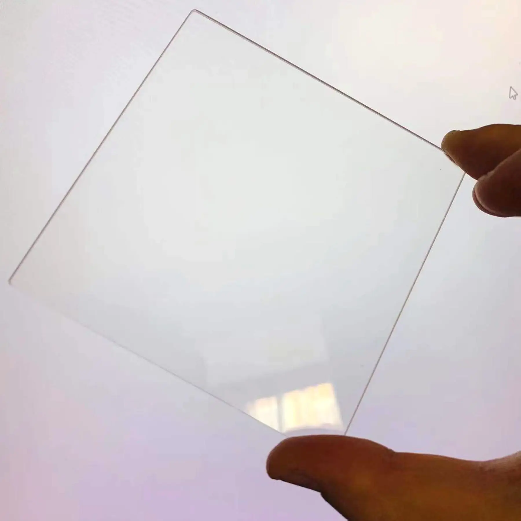 2ks úplný rozměr 100x100x2mm uv průhledná spojený silica křemen sklo talíř JGS2