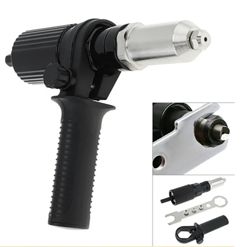 Rivetto elettrico pistola dado rivettatura strumento Cordless rivettatura trapano adattatore inserto rivetto dado strumento multifunzione chiodo Auto rivetto Set