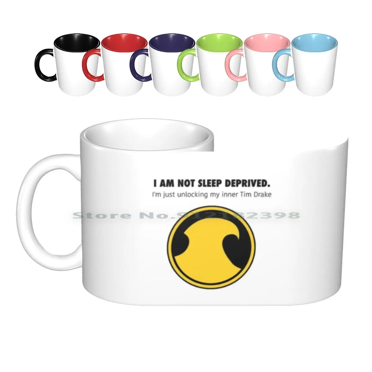 Tim Drake-Not Sleep Deprived Ceramic Mugs Coffee Cups Milk Tea Mug Tim Drake Batfamily Robin Comics Comics Comic Red Robin