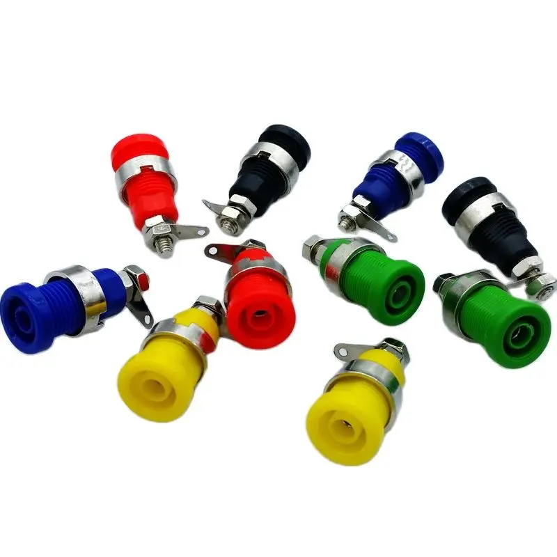 

10Pcs 4mm Multimeter Instrument Socket 4MM Binding Post Banana Socket Panel Mount Test Probe Connector