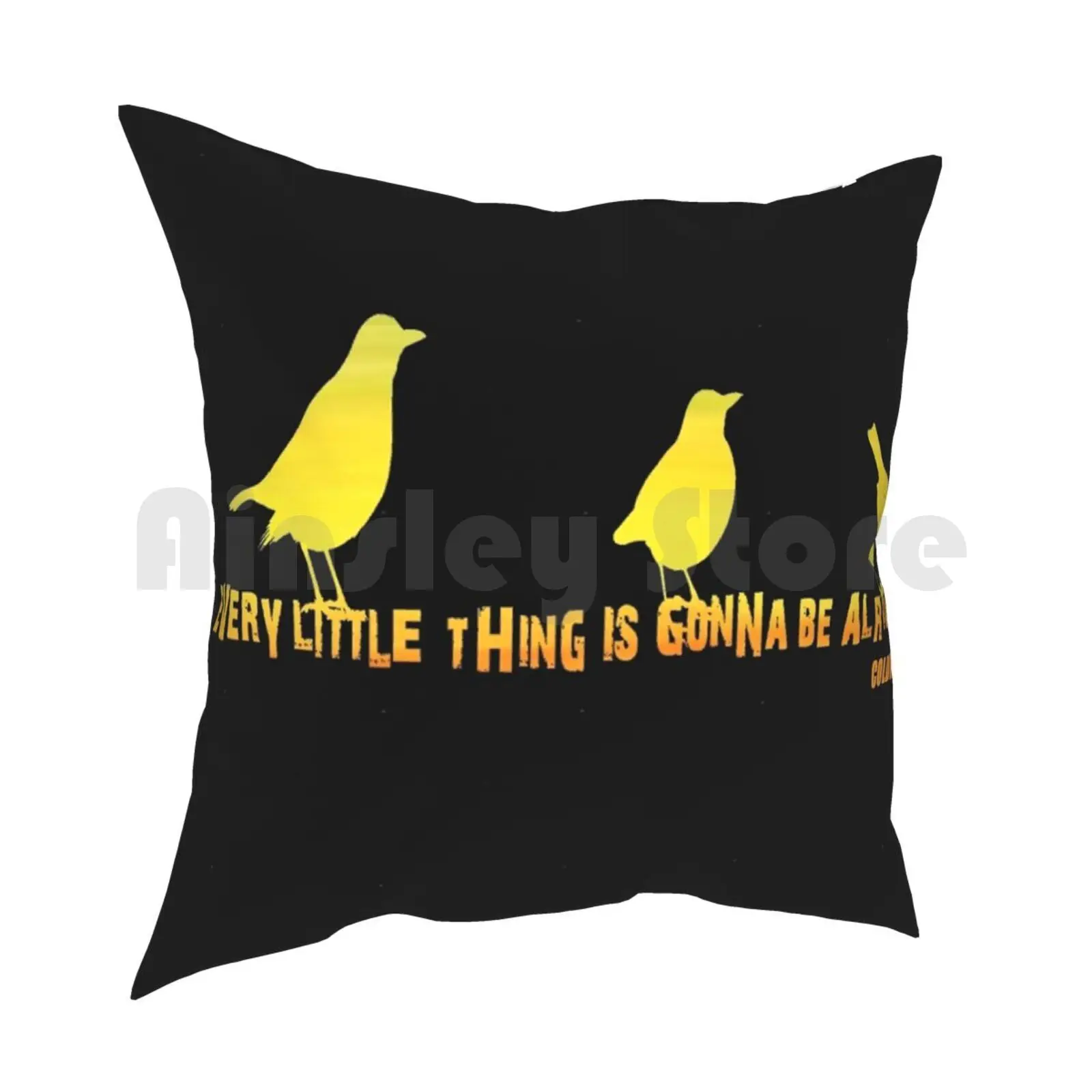 3 Little Birds Pillow Case Printed Home Soft Throw Pillow Coldwash Streetwear Coldwash Street Wear Coldwash And Every