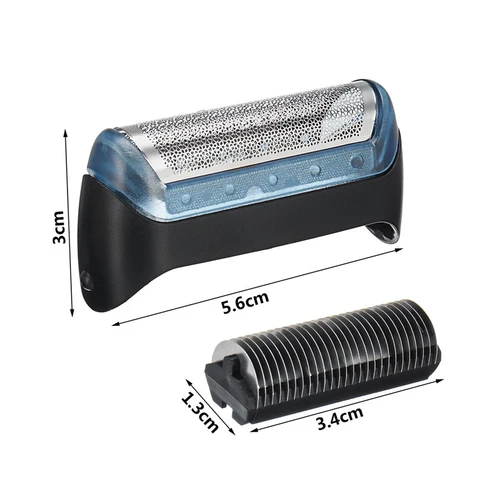 Imagen 2 del producto Hoja de repuesto para afeitadora Braun 10B/20B/20S, hoja de repuesto para maquinilla de afeitar y cuchilla de corte