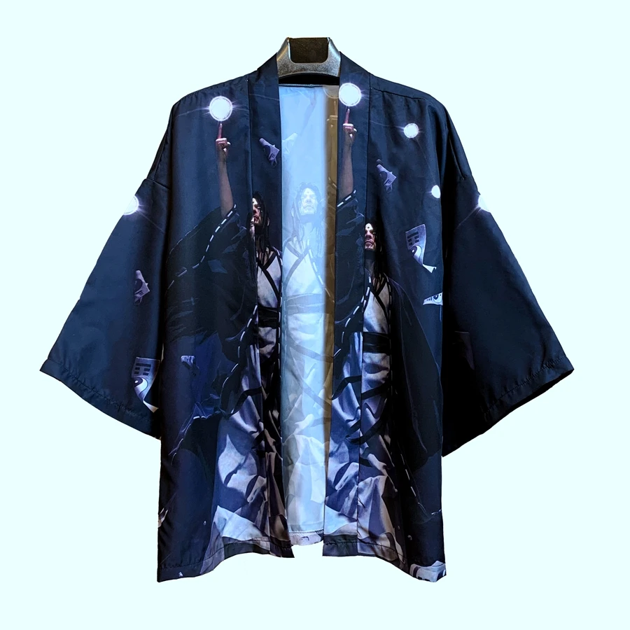 Kimono cardigan men Japanese obi male yukata men's haori Japanese samurai clothing traditional priest frock Japanese clothing