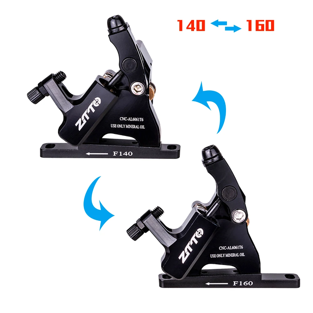 ZTTO Gravel Road Bike Disc Brake Hydraulic Flat Mount CX Rotor Brake Caliper CNC Bicycle Mechanical Wire Pull Metal Pads 105