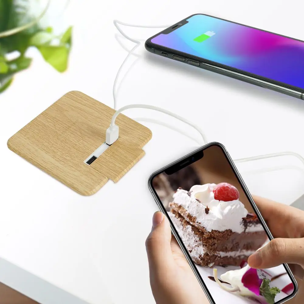 Built in Desktop Embedded Wireless Charger 10W Fast Wireless Charger Charging For iPhone 11 pro max 12 Mini Samsung Xiaomi