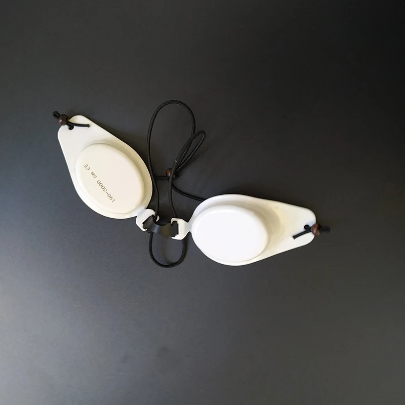 Ceramic White Metal Goggles for Laser & IPL Patients of Laser & Intense Pulsed Light Procedures