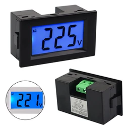 AC Digital LCD Voltage Indicator Meter 80-500V Voltmeter 110V 220V  2-Wires 50-60Hz Eelctric Tester Tool