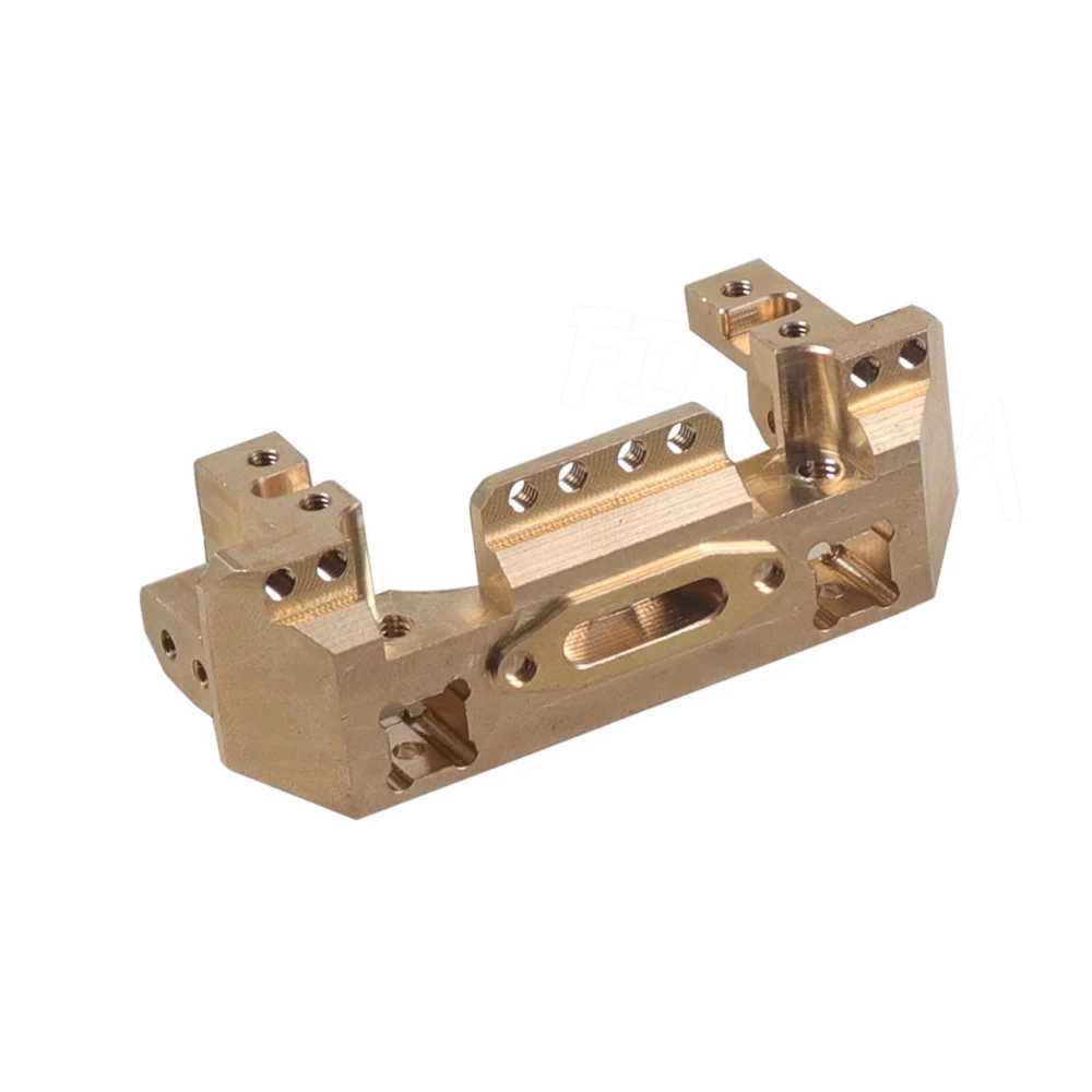 CNC Aluminum Multifunctional TRX4 Front Bumper Mount Servo Winch Brass Mount for 1/10 RC Crawler  TRX-4 TRX6 Upgrade Part