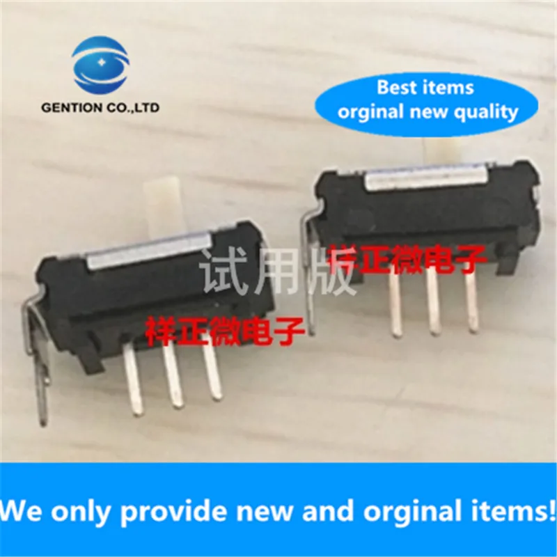 

10pcs 100% orginal new real stock slide switch SSSS913500 3-pin 2 gear toggle switch single side with bracket