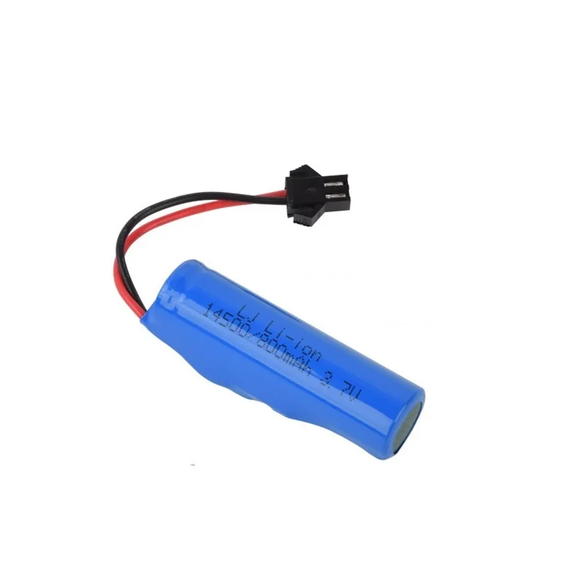 For JJRC C2 D828 RC Car Parts 14500 3.7v 800mah Lipo Battery with USB For RC Stunt Dump Car Battery Toys Accessories