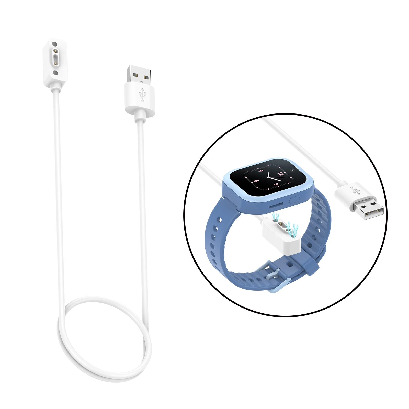 Relógio inteligente backup cabo de carregamento magnético adequado para mi coelho/xiaoxun 3c/4c/4pro/2s crianças pulseira