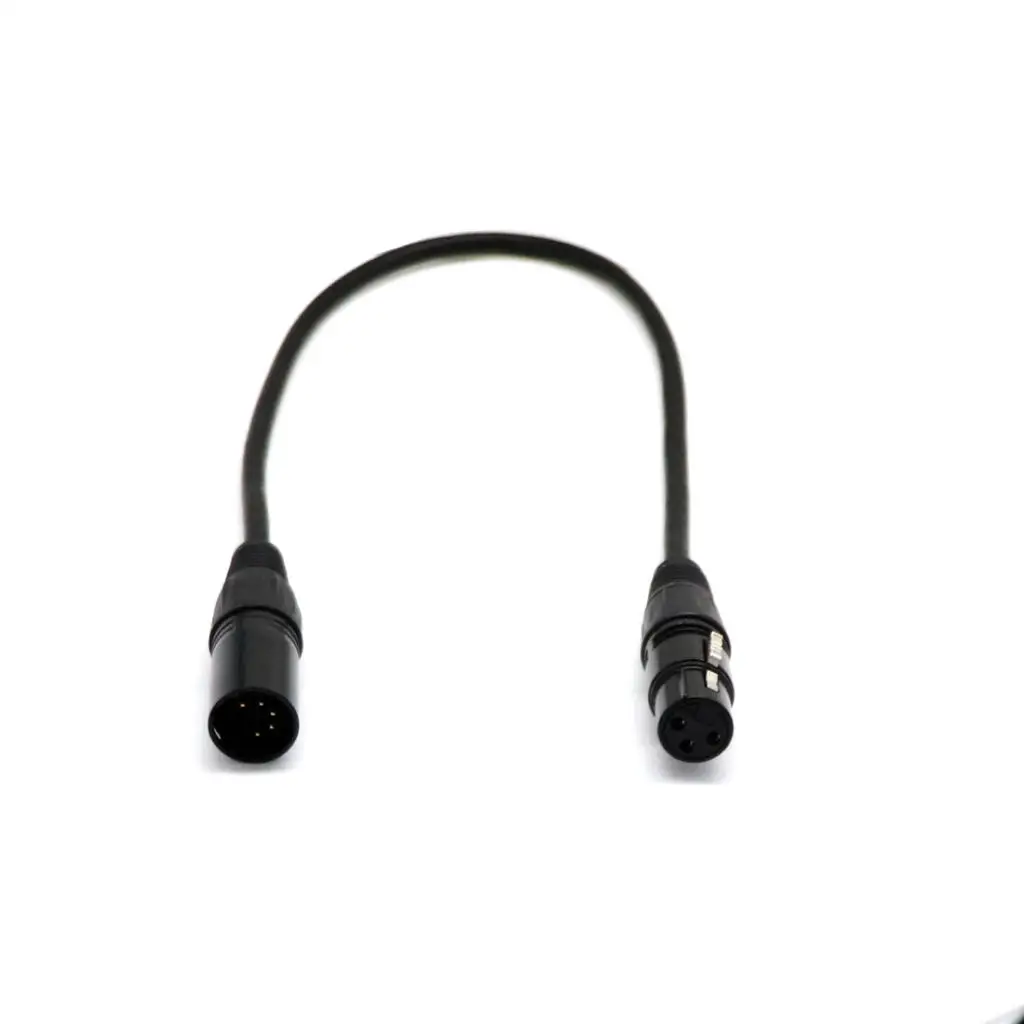 5Pin Male To 3Pin Female XLR Connector DMX Adapter Cable Lighting Accessory for Stage Lighting Control Cable