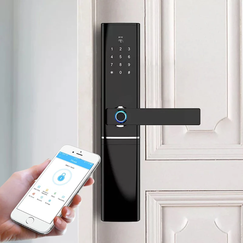 

waterproof Bluetooth Wifi fingerprint smart lock ,Electronic Intelligent Biometric Door Lock