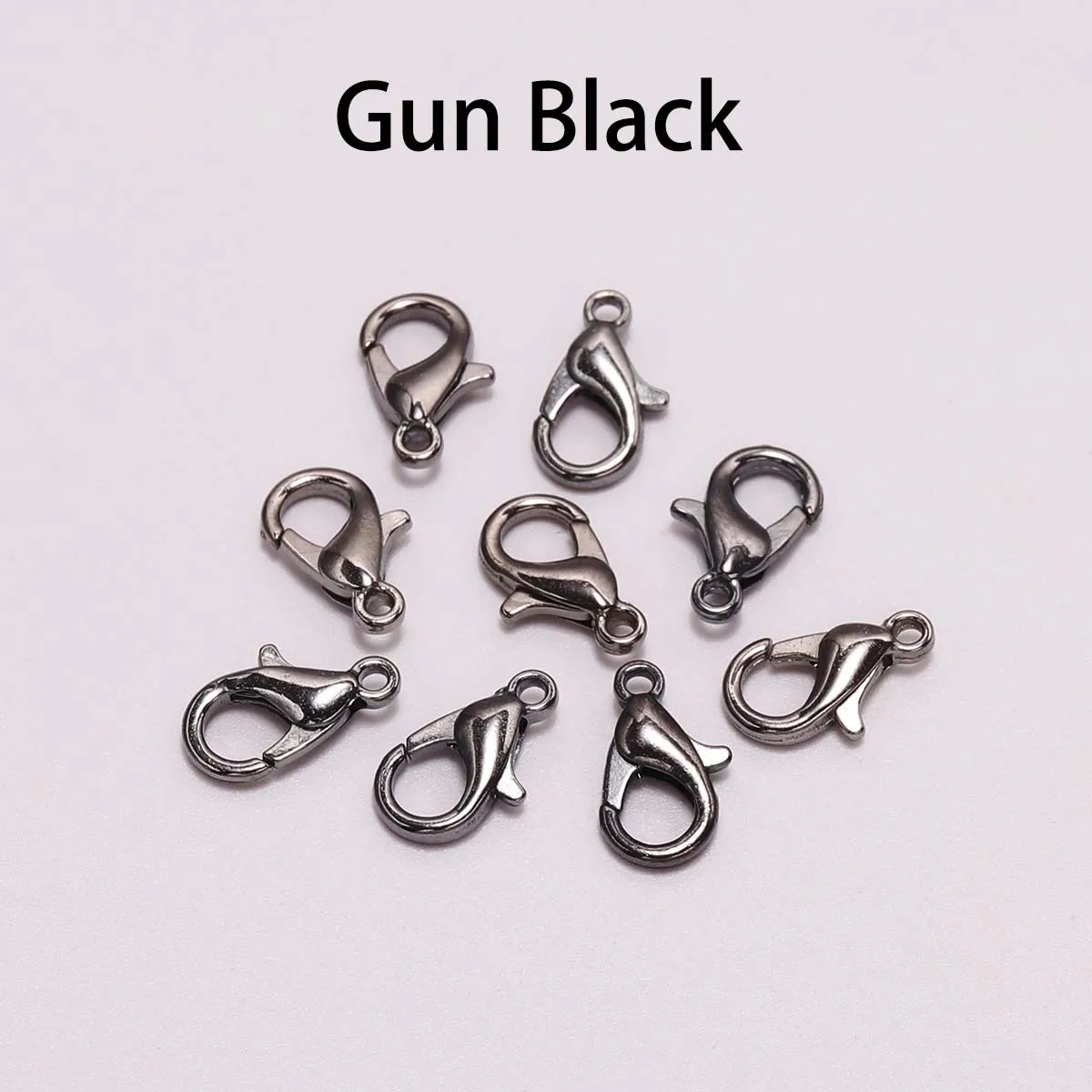 50 teile/los 10 12 14 16mm Gold Legierung Armband Karabiner Haken Für DIY Halskette Kette Stecker Schmuck Finden liefert – Detail 15