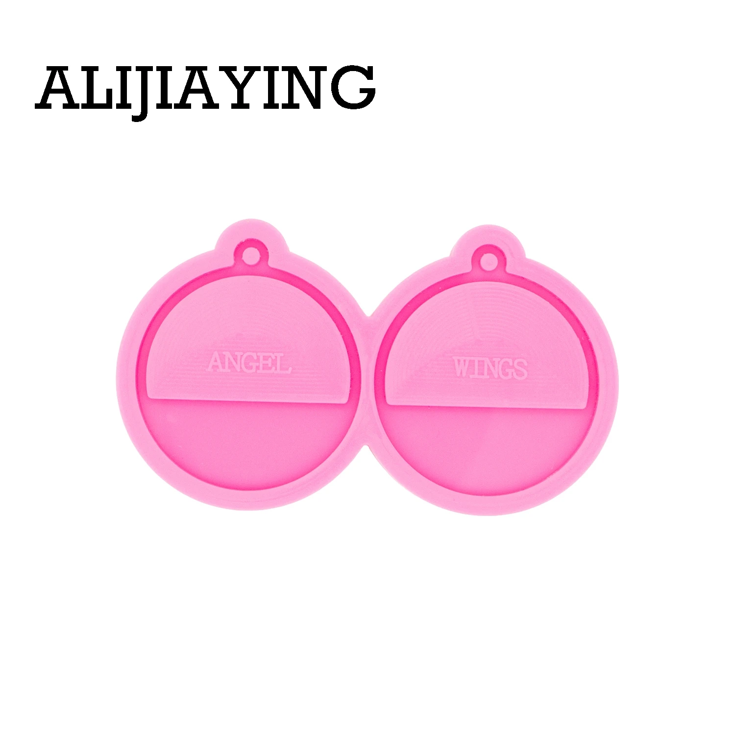 DY0434 Glossy Semicircle Circle Shape Earrings Silicone Mold Resin Pendant Mould for Epoxy Jewelry Making DIY Crafts