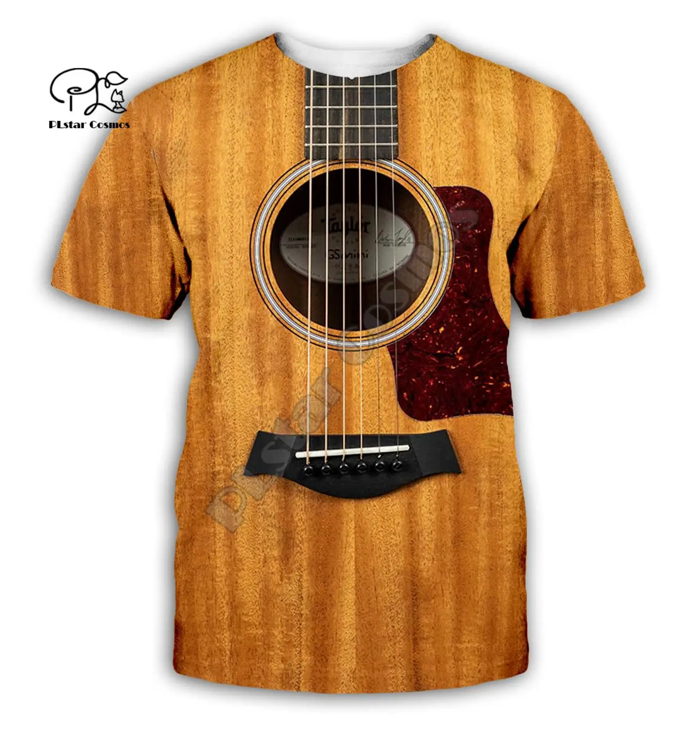 Guitar art Musical instrument 3D full printing fashion t shirt Unisex hip hop style tshirt streetwear casual summer style-1