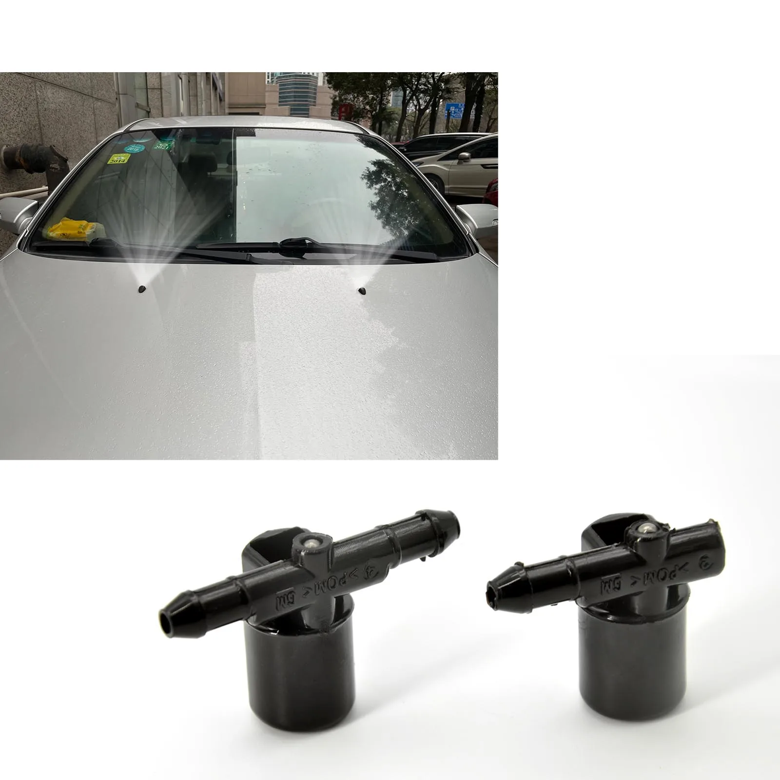2Pcs/lot Front Windshield Wiper Washer Jet Nozzle For Opel Insignia A 2008 - 2017 OE: 12782508 & 12782509