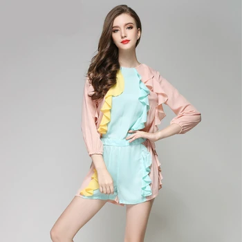 여성 러플 여름 Playsuit 점프 슈트, 캐주얼 짧은 대비 롬퍼, 봄 신상품, 긴 소매 바디콘, 붕대 바디 슈트, 2020 Best5 여성 러플 여름 Playsuit 점프 슈트, 캐주얼 짧은 대비 롬퍼, 봄 신상품, 긴 소매 바디콘, 붕대 바디 슈트, 2020 Best5