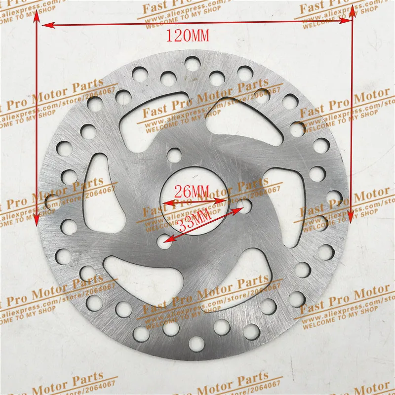 Gas Electric Scooter Brake Disc 140mm/120MM For 47cc 49cc 2 Stroke Pocket Bike Mini Dirt Bike ATV Quad Mini Motorcycle