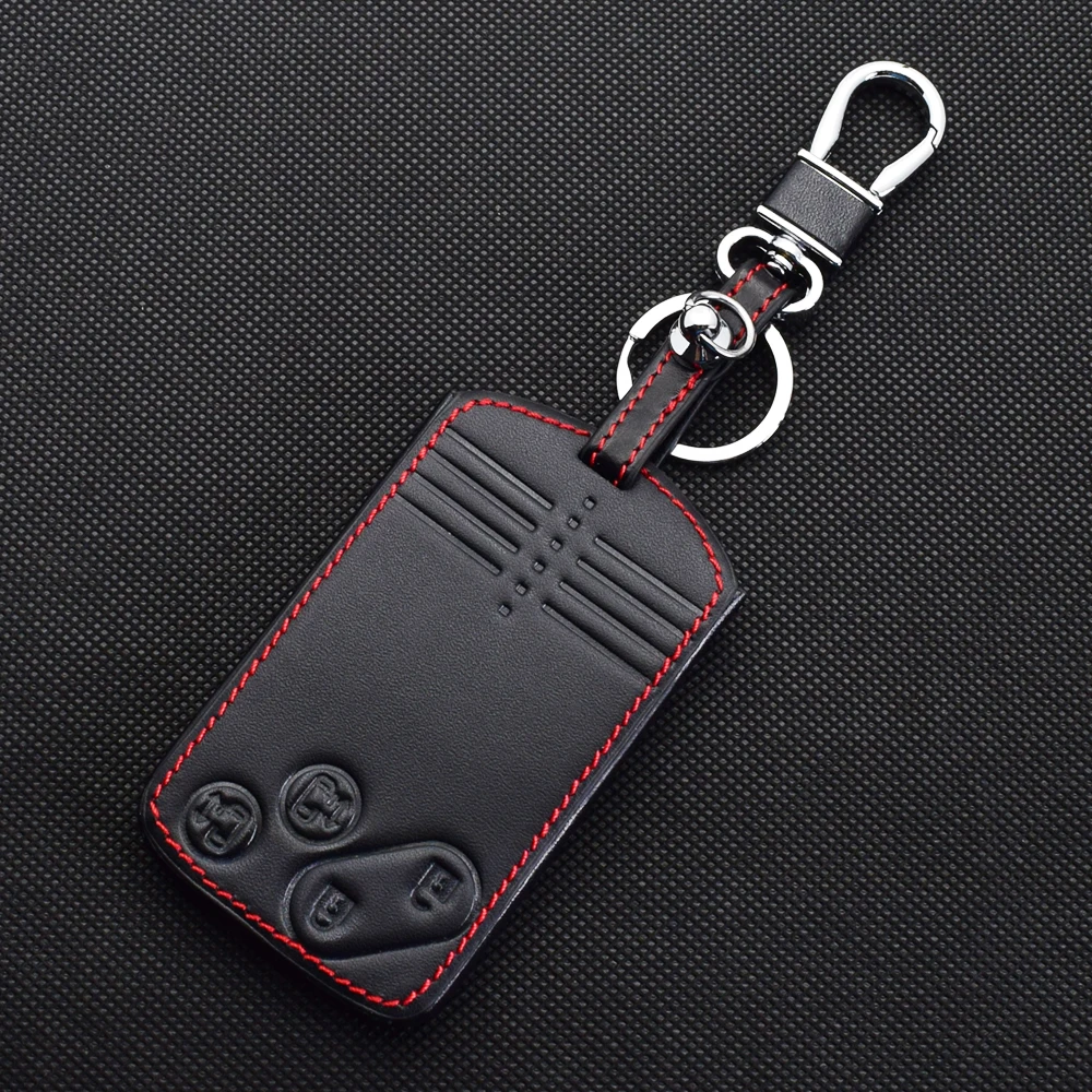 Leather Car Key Cases Smart Keyless Entry Remote Control Fobs Shell Protector Cover Skin For Mazda 5 6 CX-7 CX-9 RX-8 Miata MX-5
