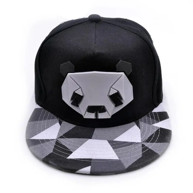 Men Women Rubber Stereo Cartoon Animal Panda SunShade Baseball Cap Summer Sports Sunscreen Hip Hop Adjustable Cotton Hats U11