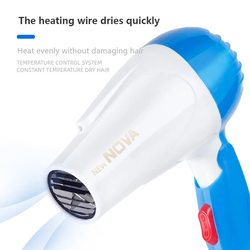 Mini Portable Hair Dryer Foldable Hotel Student Dormitory Low Power Hair Dryer 220V