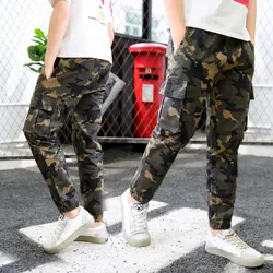 DIIMUU Kinder Jungen Camo Cargo-Hose Casual Hosen Militär Armee Kampf Camouflage Jeans Jogger Jogginghose Böden