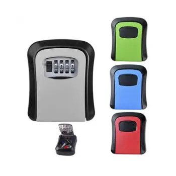 Smart Code Password Key Lock Box Storage Key Wall Mounted Key Safe Box Waterproof Outdoor Keybox 4 Digits Passwords