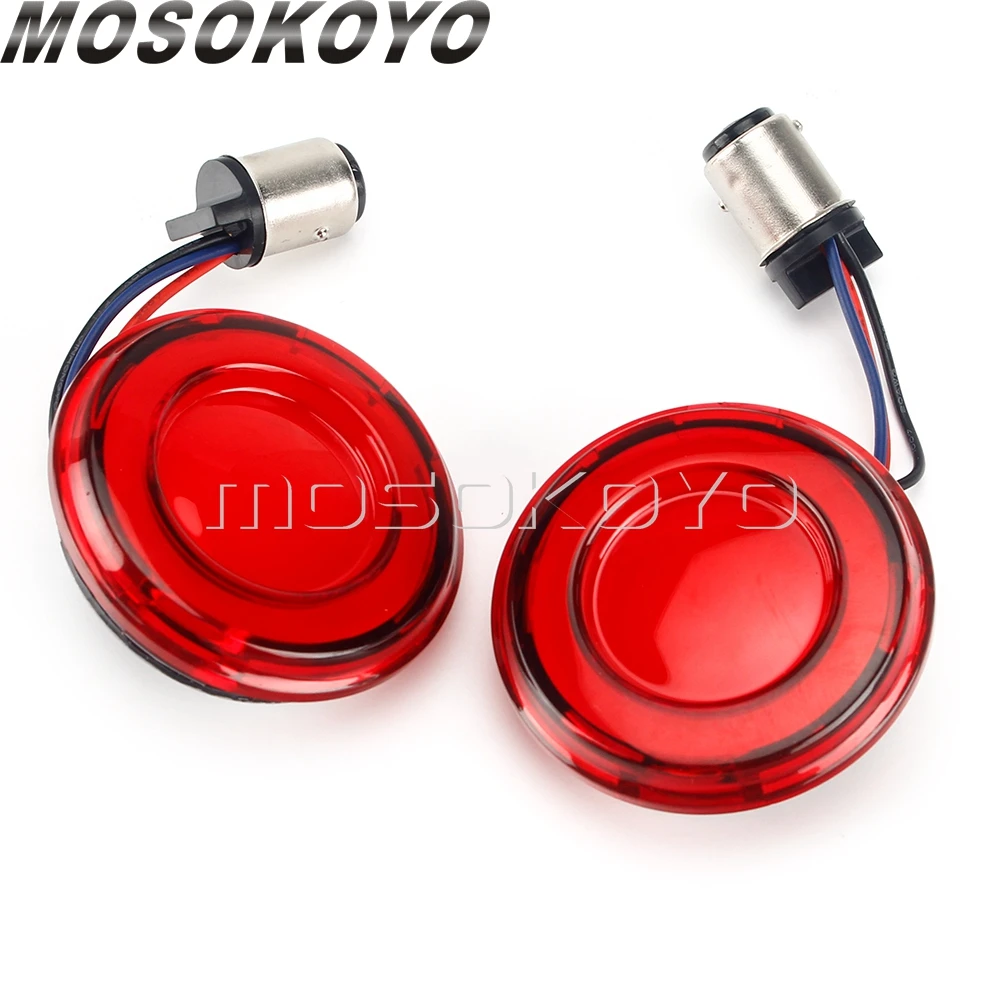 Red Lens  LED Turn Signal 1157 Bullet Lights 2