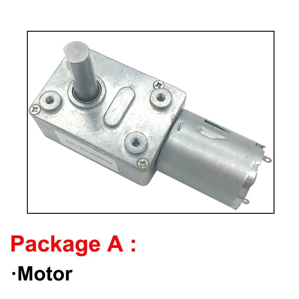 D Shaft Length 25mm DC Gear Motor 6V 12V 24V Speed Reducer 6rpm To 150rpm PWM Forward Reverse Electric Moter Engine Boat JGY-370