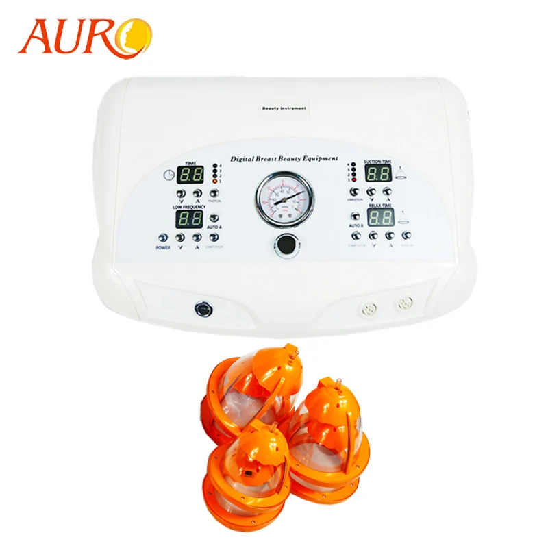 Cheap Price AURO New Breast Enhancer Machine Breast Cupping Enlargement Body Vibration Massager Bra Breast Massager for Spa