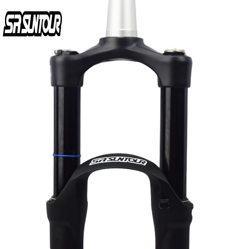 SR SUNTOUR AION Bicycle Fork Mountain Bicycle Cone tube 27.5 inch Thru Front Fork Travel 130mm MTB Damping suspension air Fork