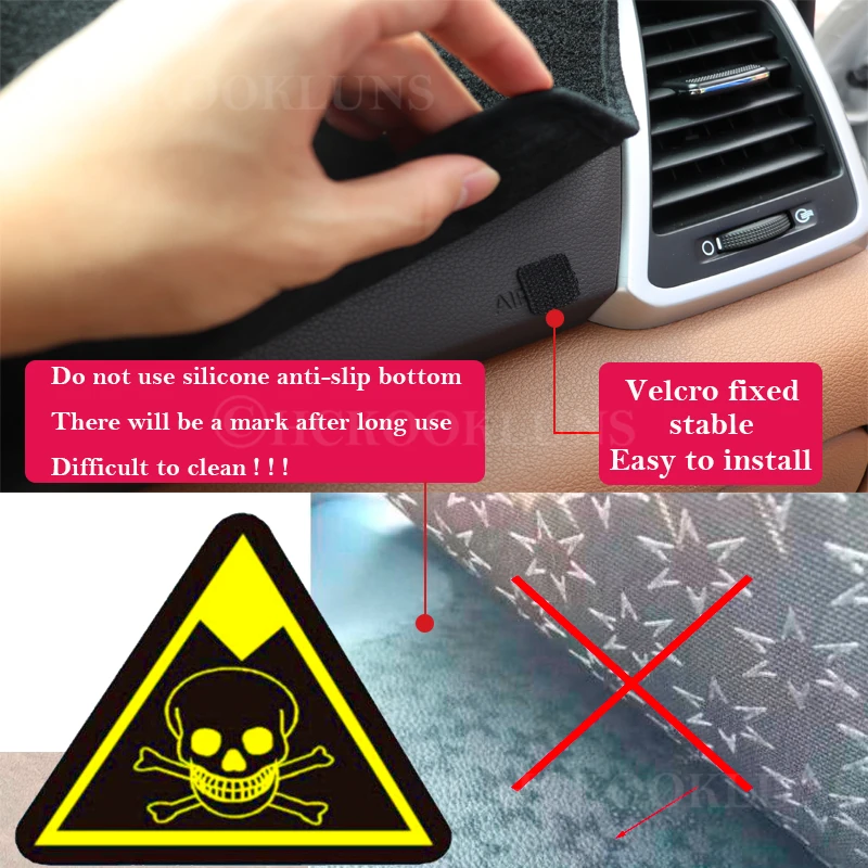 Dashboard Cover Protective Pad for Toyota Corolla E120 E130 2000 2001 2002 2003 2004 2005 2006 Dash Board Sunshade Carpet Car